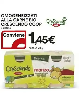 Coop Omogeneizzati Alla Carne Bio Crescendo offerta