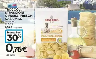 Coop Casa milo Pasta fresca offerta