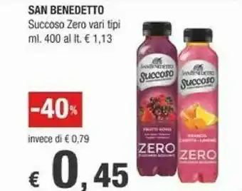 Crai San Benedetto Bevande analcoliche offerta