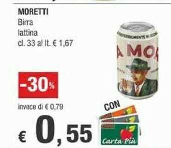 Crai Moretti Birra offerta