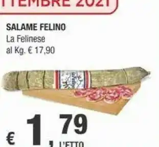 Crai La felinese Salame offerta