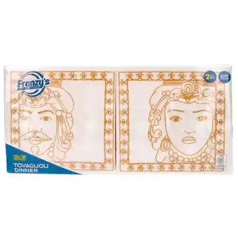 Franzy's Franzy's tovaglioli testa di moro 38x38 arancio offerta