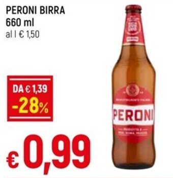 IperFamila PERONI BIRRA 660 ml offerta