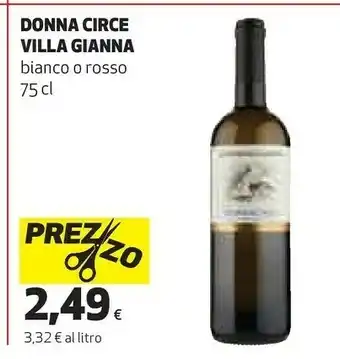 Coop Donna Circe Villa Gianna Bianco O Rosso offerta
