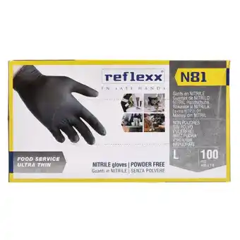 Franzy's Reflexx guanti in nitrile tg.l nero offerta
