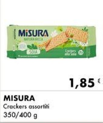 Iper Tosano MISURA Crackers assortiti 350/400 g offerta