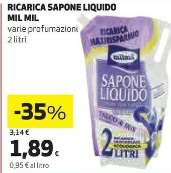 Coop Milmil Ricarica Sapone Liquido offerta