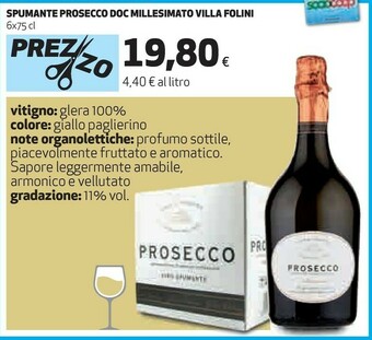 Coop Villa Folini Spumante Prosecco DOC Millesimato offerta