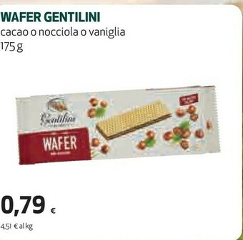 Coop Gentilini Wafer Alla Vaniglia 175 G(ml) offerta