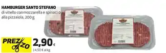 Coop Santo stefano Hamburger Di Vitello Con Mozzarella E Spinacio Alla Pizzaiola 200g offerta