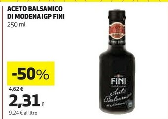 Coop Fini - Aceto Balsamico Di Modena IGP 250 G(ml) offerta