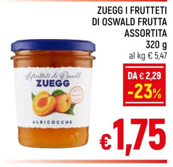 A&O ZUEGG I FRUTTETI DI OSWALD FRUTTA ASSORTITA 320 g offerta