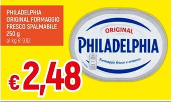 IperFamila PHILADELPHIA ORIGINAL FORMAGGIO FRESCO SPALMABILE 250 g offerta