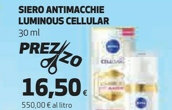 Coop Siero Antimacchie Luminous Cellular offerta