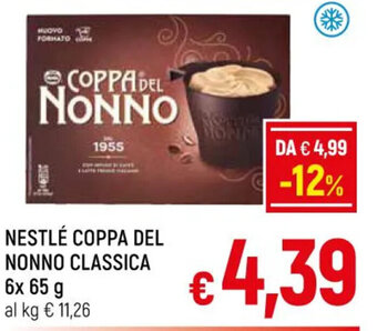 A&O NESTLÉ COPPA DEL NONNO CLASSICA 6x 65 g offerta