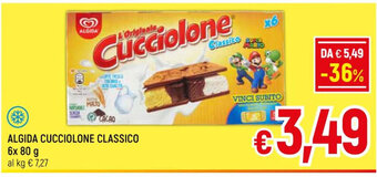 A&O ALGIDA CUCCIOLONE CLASSICO 6x 80 g offerta