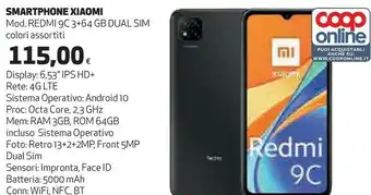 Coop Xiaomi Redmi 9C 3+64 Gb Dual Sim Smartphone offerta