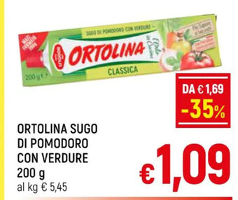 A&O ORTOLINA SUGO DI POMODORO CON VERDURE 200 g offerta