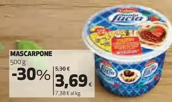 Coop Galbani Mascarpone Santa Lucia 500 G(ml) offerta