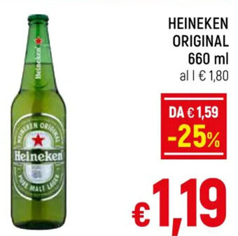 A&O HEINEKEN ORIGINAL 660 ml offerta