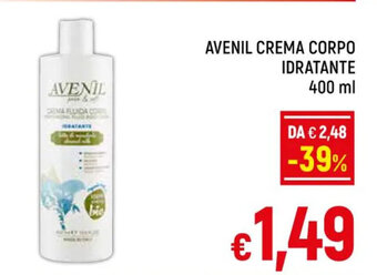 A&O AVENIL CREMA CORPO IDRATANTE 400 ml offerta
