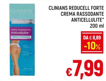 CLINIANS REDUCELL FORTE CREMA RASSODANTE ANTICELLULITE* 200 ml