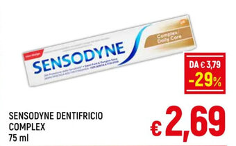 A&O SENSODYNE DENTIFRICIO COMPLEX 75 ml offerta