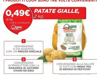 Coop Coop - Patate Gialle offerta