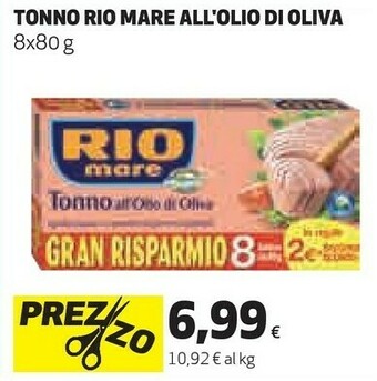 Coop Rio Mare Tonno All'Olio Di Oliva offerta