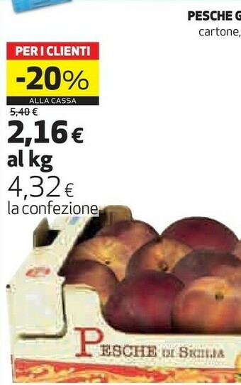 Coop Coop Pesche Gialle offerta