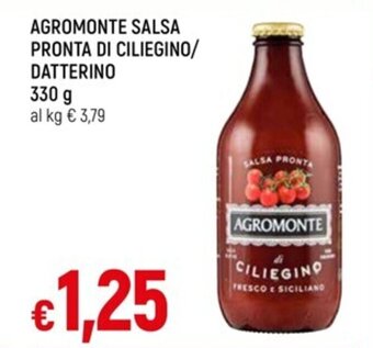 IperFamila AGROMONTE SALSA PRONTA DI CILIEGINO/ DATTERINO 330 g offerta