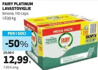 Coop Fairy Platinum Lavastoviglie offerta