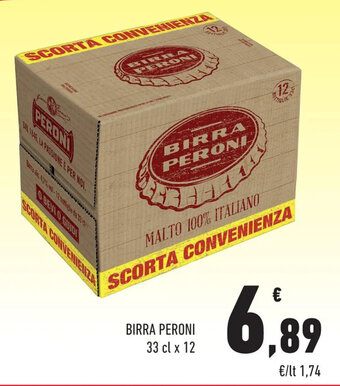 Conad BIRRA PERONI 33 cl x 12 offerta