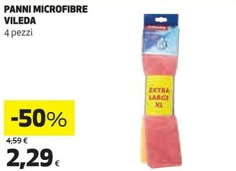Coop Vileda Panno Style 100% Microfibre 36x38cm 4pz offerta