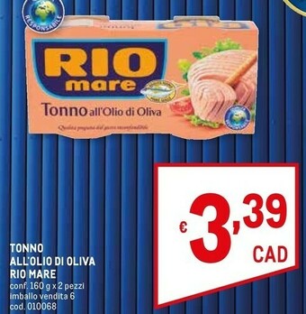 Metro Rio Mare Tonno Rio mare offerta