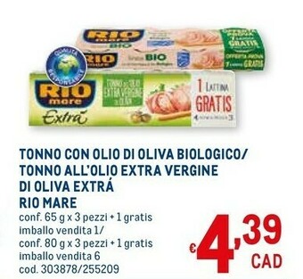 Metro Rio Mare Tonno Rio mare offerta