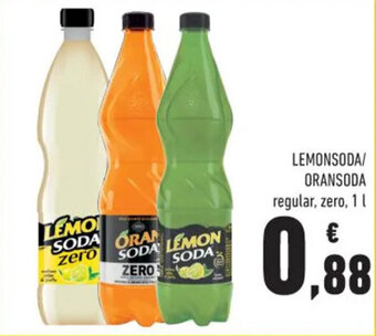 Conad LEMONSODA/ ORANSODA regular, zero, 1 l offerta