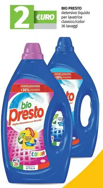 Pam Bio Presto Detersivo Liquido Per Lavatrice Classico / Color 36 Lavaggi offerta
