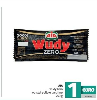 Pam Aia Wudy Zero Wurstel Pollo E Tacchino offerta