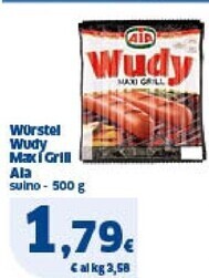Ok Sigma Aia wurstel wudy max i grill offerta