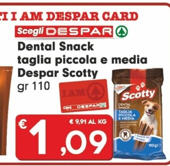 Despar Despar dental snack taglia piccola e media offerta