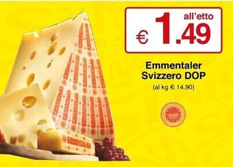 Sì con te Emmentaler svizzero dop offerta
