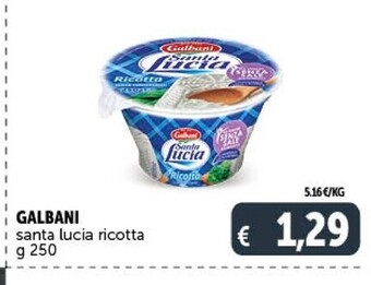 Gourmet Déco Galbani santa lucia ricotta offerta
