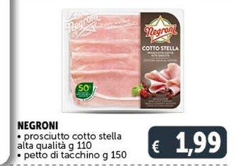 Negroni prosciutto cotto stella alta qualita