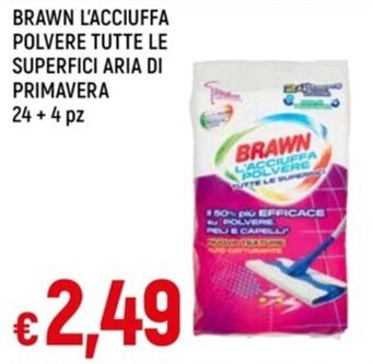 IperFamila BRAWN L'ACCIUFFA POLVERE TUTTE LE SUPERFICI ARIA DI PRIMAVERA 24 + 4 pz offerta