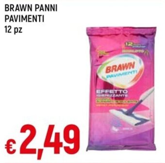 IperFamila BRAWN PANNI PAVIMENTI 12 pz offerta