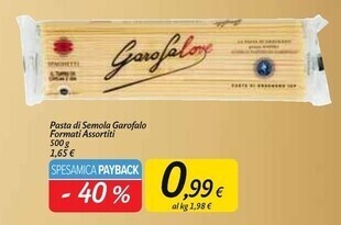 Carrefour Market Garofalo pasta di semola offerta
