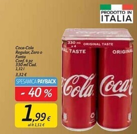 Carrefour Market Coca cola regular,zero o fanta offerta
