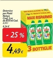 Carrefour Market Nelsen detersivo per piatti offerta
