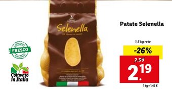 Lidl Patate Selenella 1,5 kg offerta